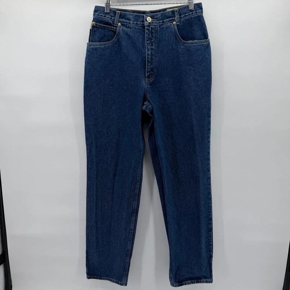Lawman Jeans Pants Womens 28x31 Blue Vintage High Waisted Straight Leg Denim